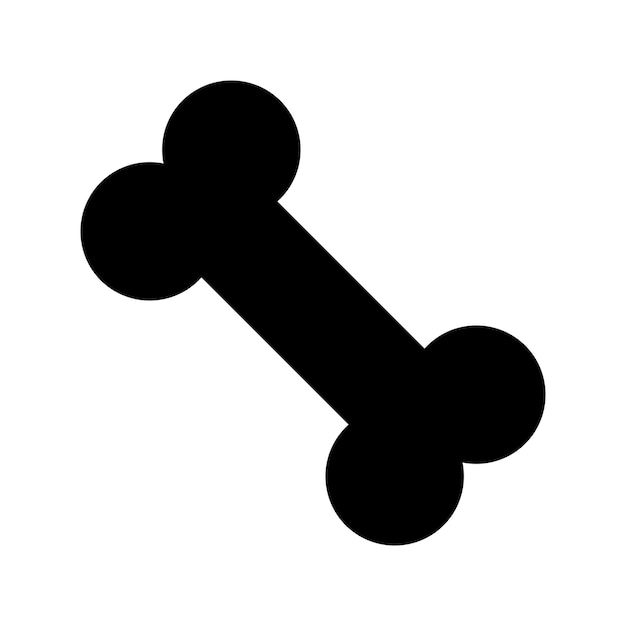 Vector de icono de hueso
