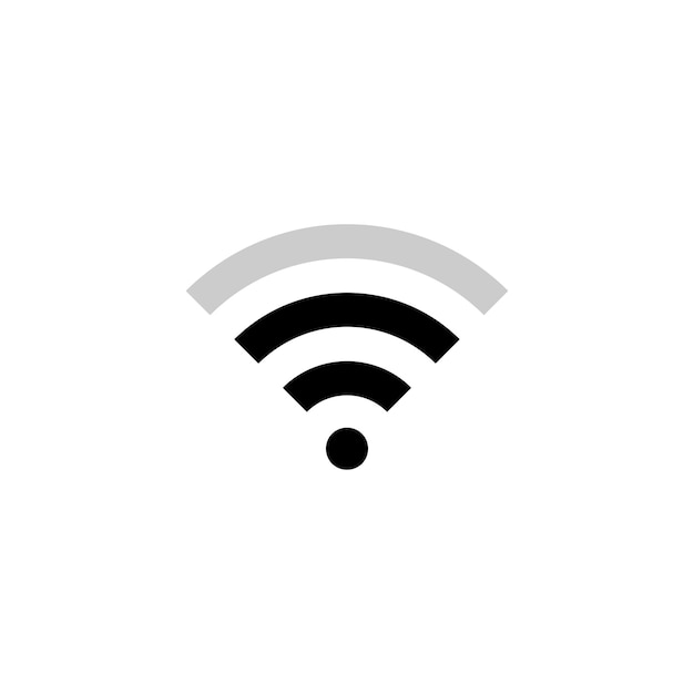 Vector de icono de indicador Wifi de señal de teléfono