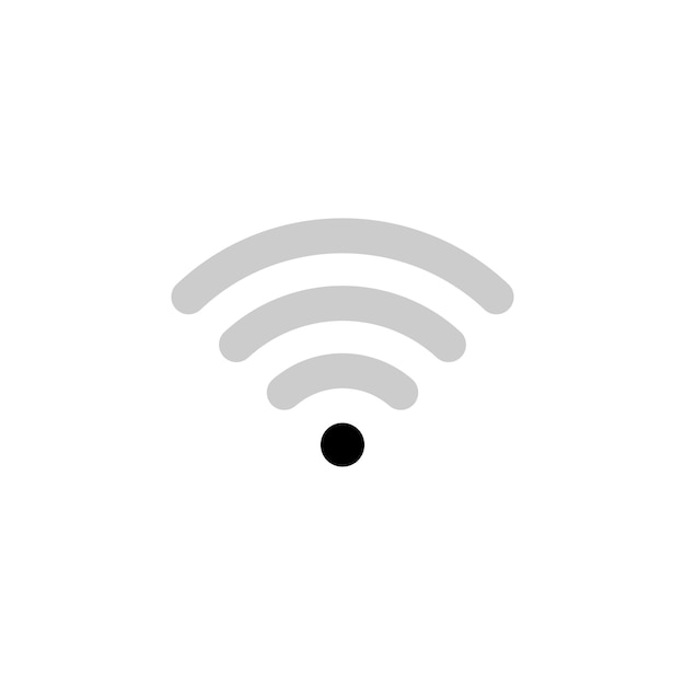 Vector de icono de indicador Wifi de señal de teléfono