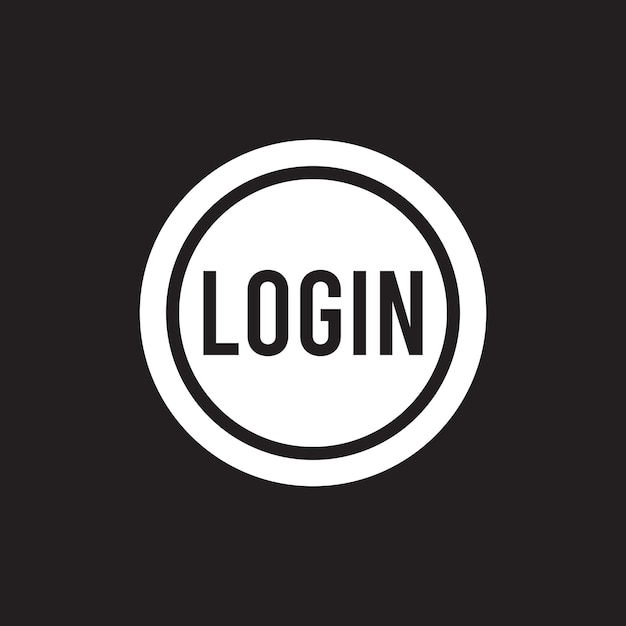 Vector de icono de inicio de sesión