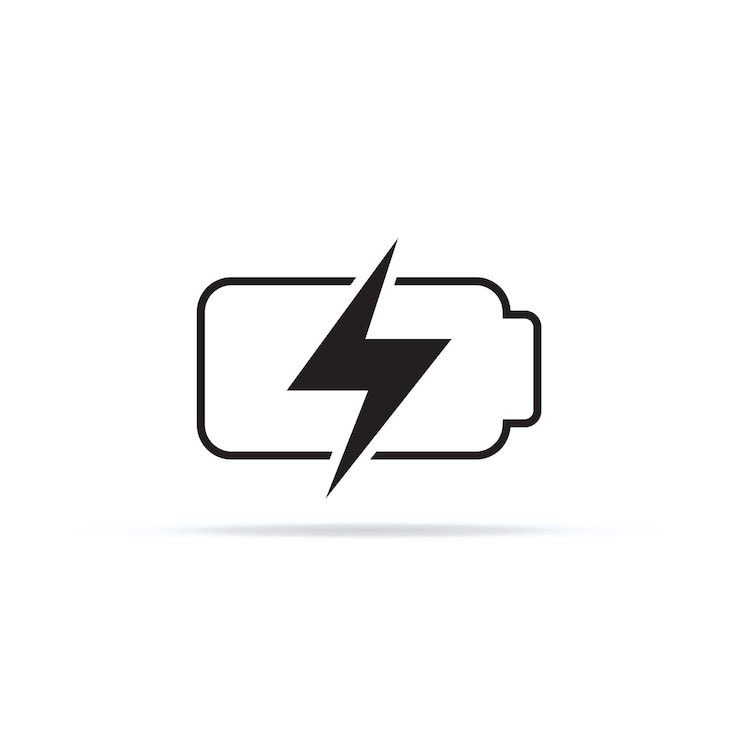 Vector de icono de interfaz de usuario de carga de batería