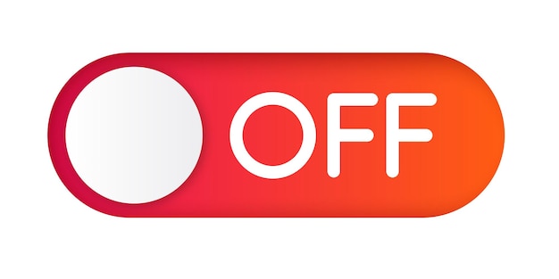 Vector del icono del interruptor aislado en fondo blanco 10 eps