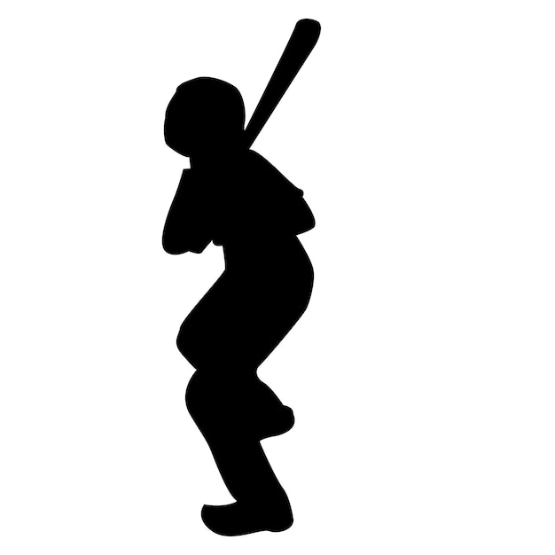 Vector de icono de jugador de béisbol