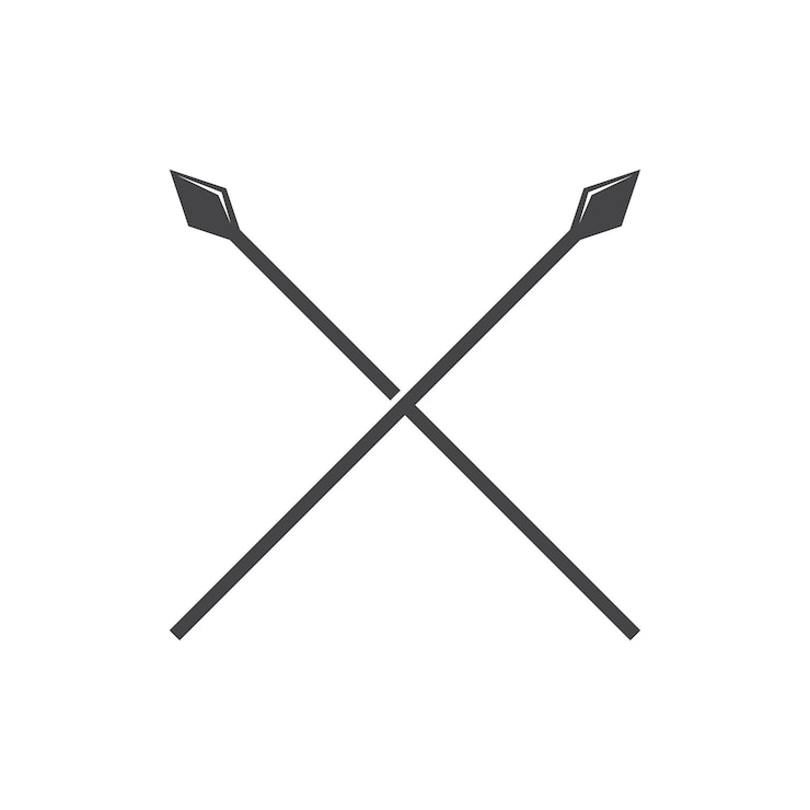 Vector vector del icono de la lanza