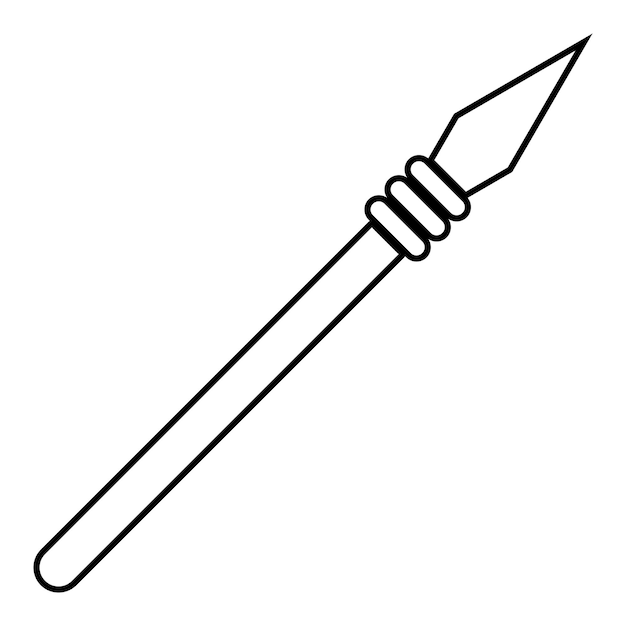 Vector del icono de la lanza
