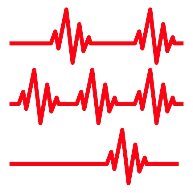 Vector del ícono del latido del corazón