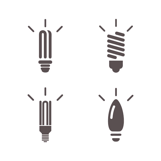 Vector de icono de línea de bombilla aislado sobre fondo blanco Concepto de pensamiento de solución de signo de idea