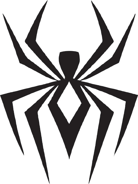 El vector del icono del logotipo de la araña enigmática