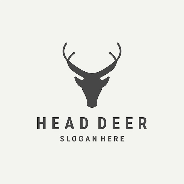 Vector del icono del logotipo de la cabeza
