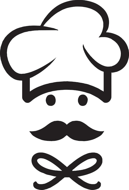 Vector vector de icono de logotipo de chef experto en cocina