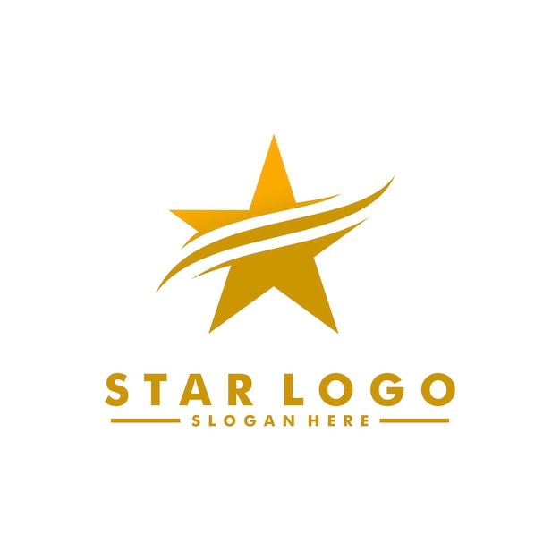 vector de icono de logotipo de estrella, plantilla de diseño de logotipo de estrella