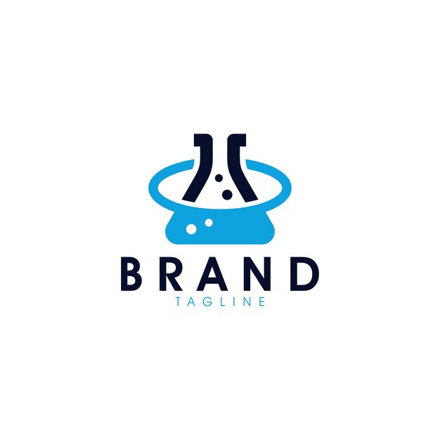 Vector de icono de logotipo de laboratorio aislado