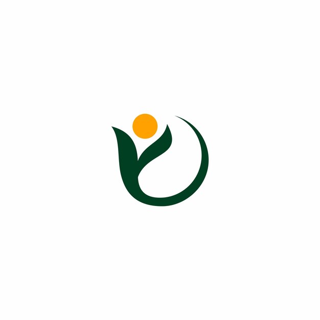 vector de icono de logotipo de personas. logotipo de la hoja de la gente logotipo de la gente del amor