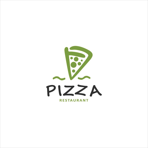 Vector de icono de logotipo de pizza