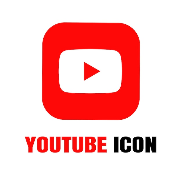Vector del icono del logotipo de Youtube