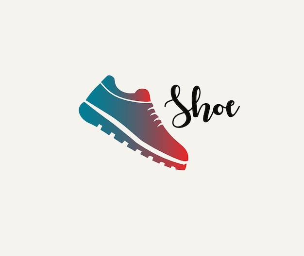 vector y icono del logotipo del zapato