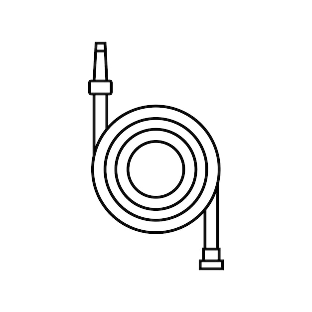 Vector vector de icono de manguera