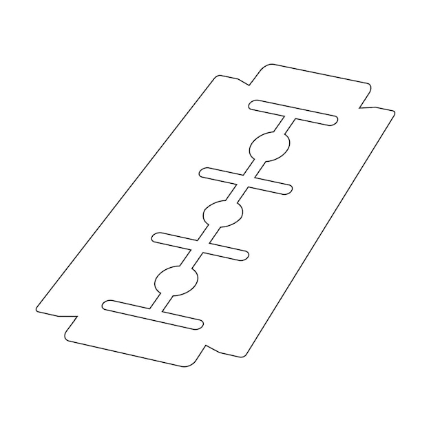 Vector icono de maquinilla de afeitar