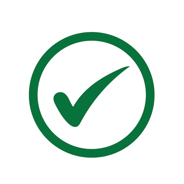 Vector de icono de marca de marcado plano