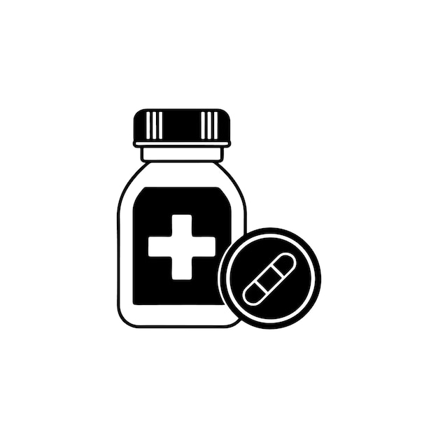 Vector del icono de la medicina