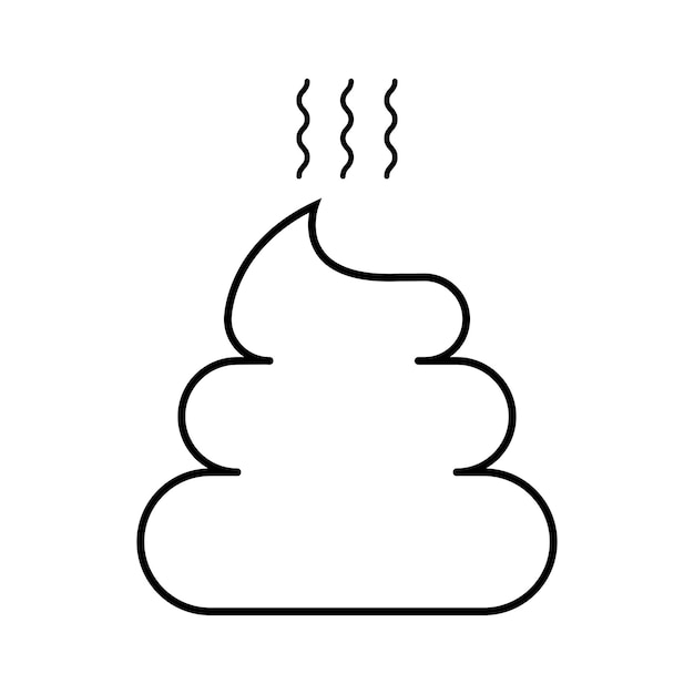 El vector del icono de la mierda