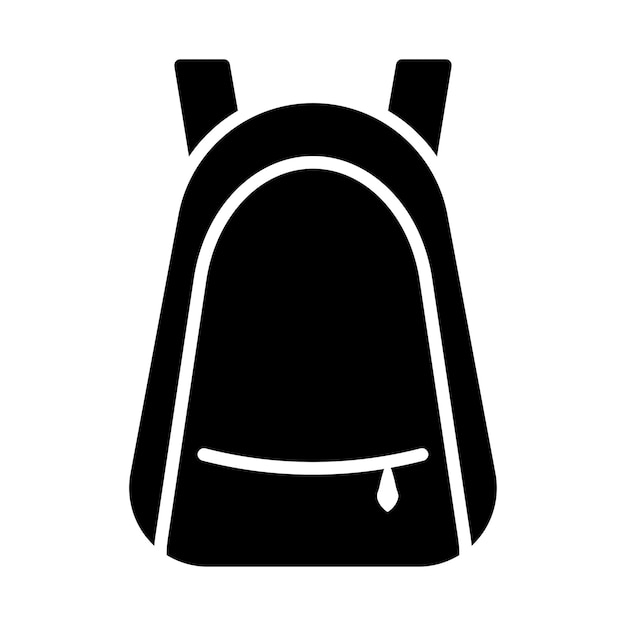 Vector vector icono de mochila en diseño de moda