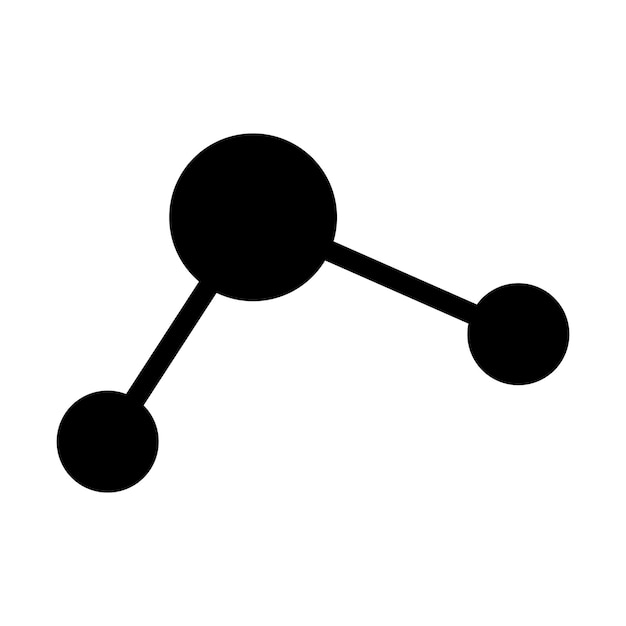Vector del ícono de la molécula