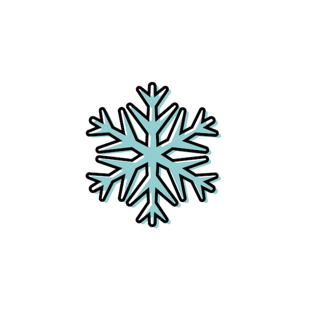 Vector icono de nieve