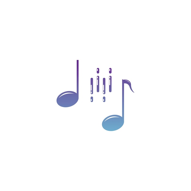 Vector de icono de nota musical