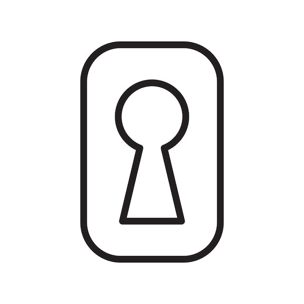 vector de icono de ojo de cerradura