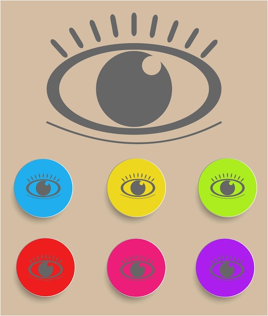 vector de icono de ojo