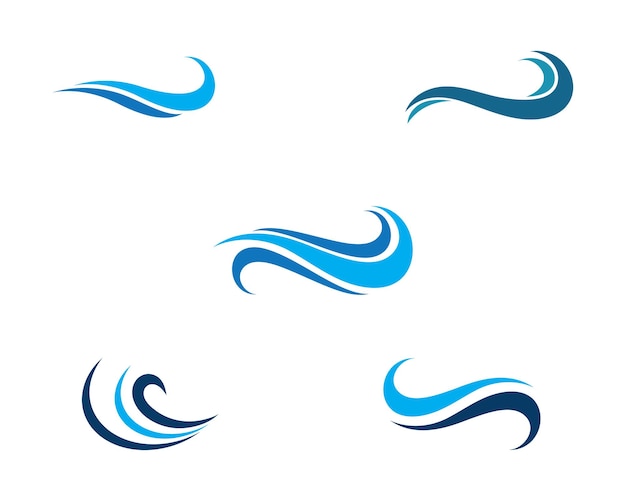 Vector de icono de onda de agua