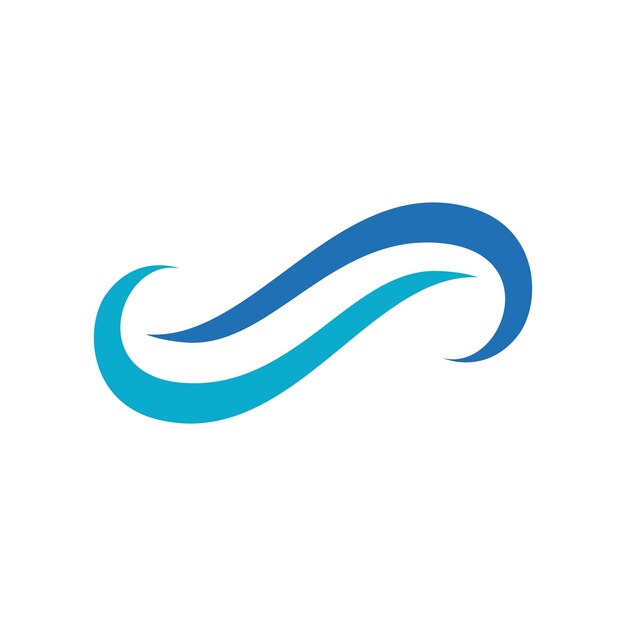 Vector de icono de onda de agua
