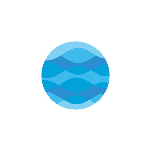 Vector de icono de onda de agua