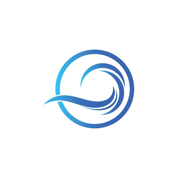 Vector de icono de onda de agua