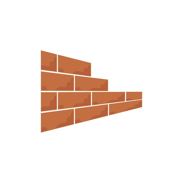 Vector de icono de pared de ladrillo