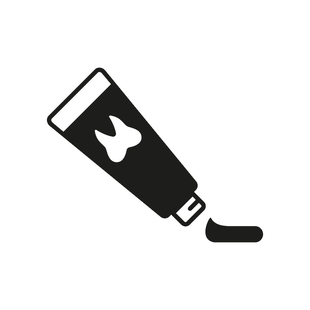 Vector de icono de pasta de dientes diseño básico simple y moderno