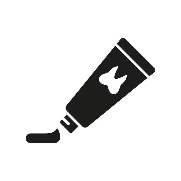 Vector de icono de pasta de dientes diseño básico simple y moderno