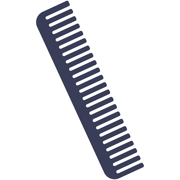 Vector de icono de peine plano de la Armada aislado en fondo blanco