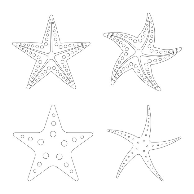 Vector del icono del pez estrella