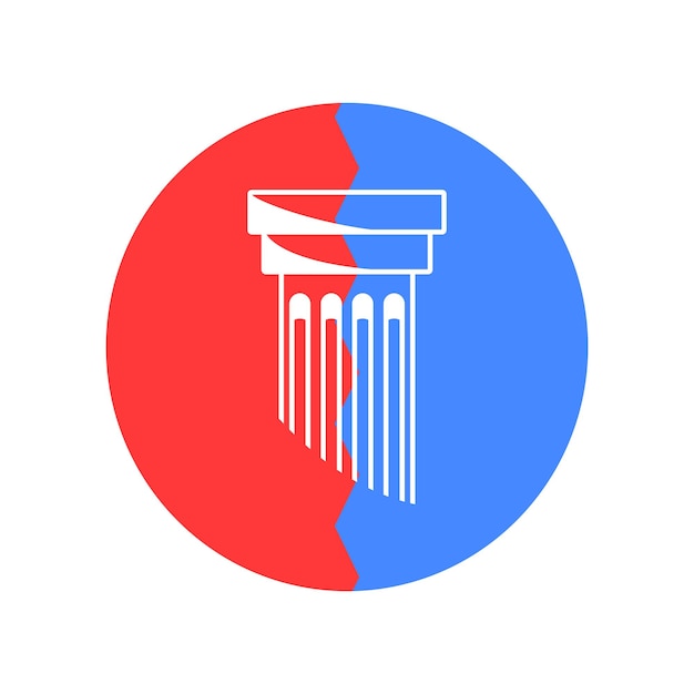 Vector de icono de pilar