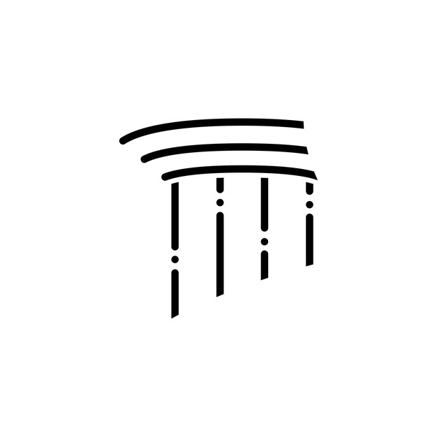 Vector de icono de pilar