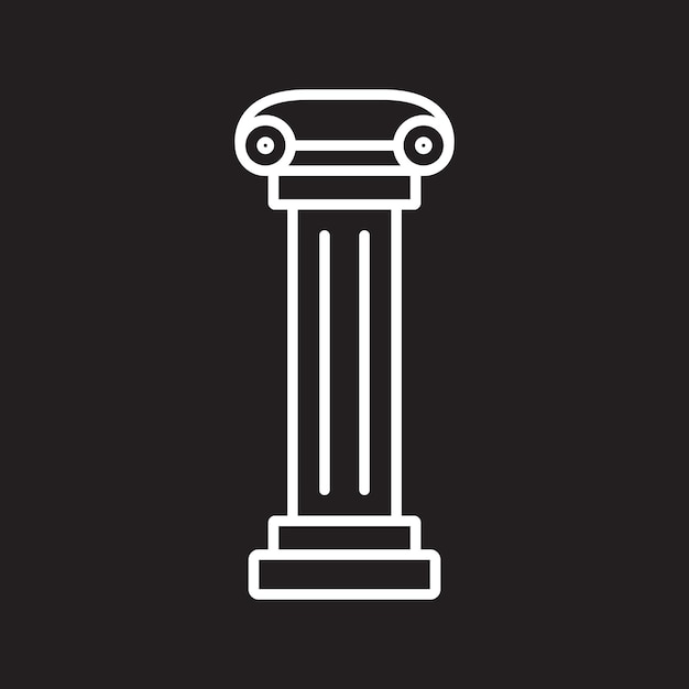 Vector de icono de pilar