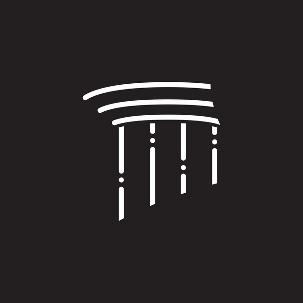 Vector de icono de pilar