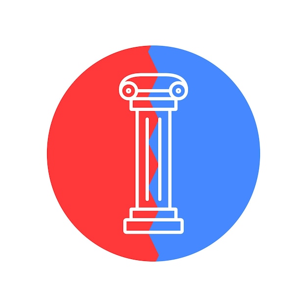 Vector de icono de pilar