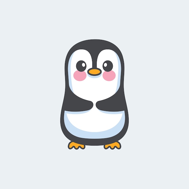 Vector icono de pingüino