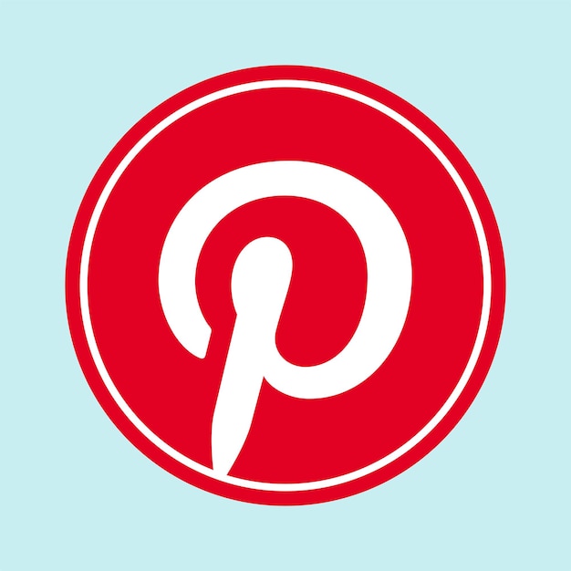 Vector de icono de pinterest
