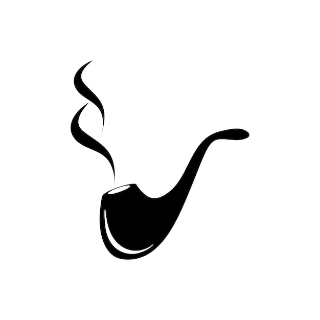 Vector del ícono de la pipa de fumar