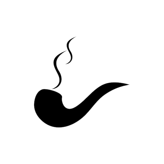 Vector del ícono de la pipa de fumar
