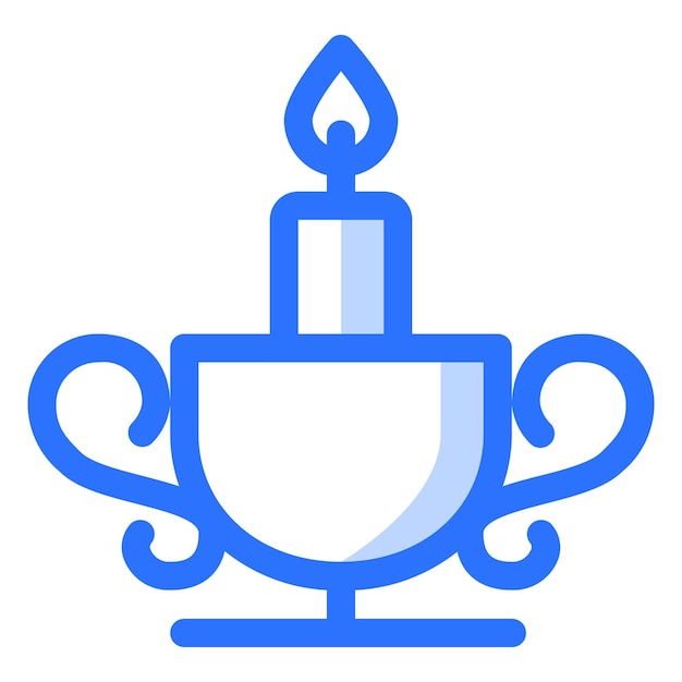 Vector de icono plano sombreado de elemento islámico de lámpara tradicional